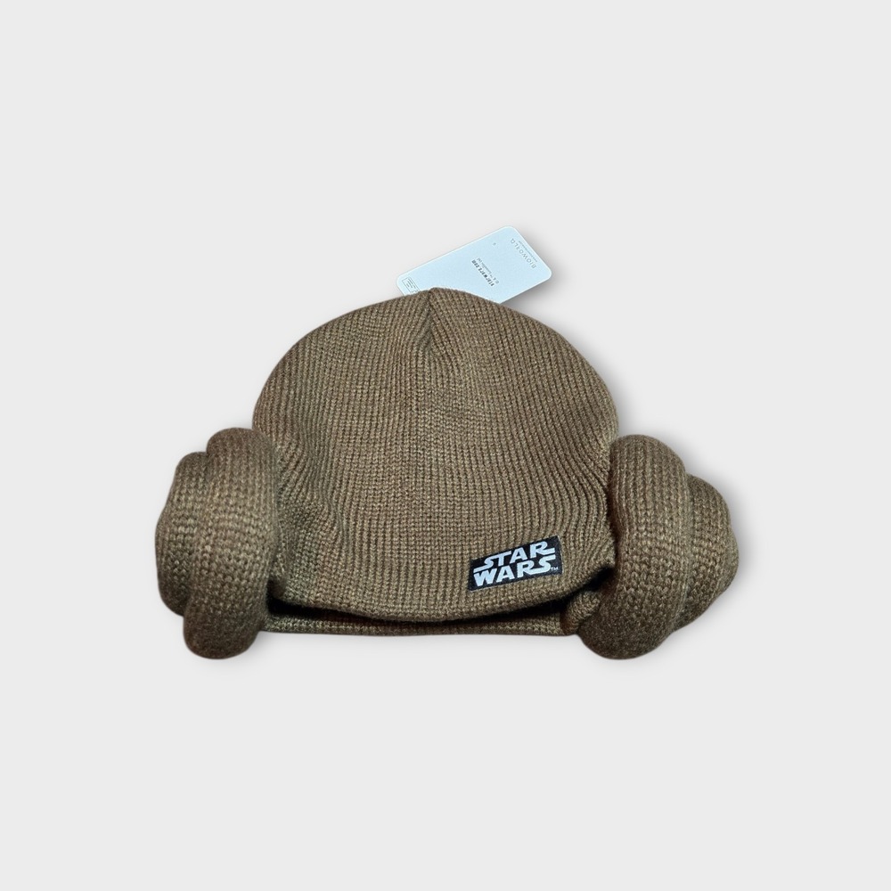 NEW Disney Star Wars Princess Leia Space Buns Winter Beanie Hat Knit Toque - NWT